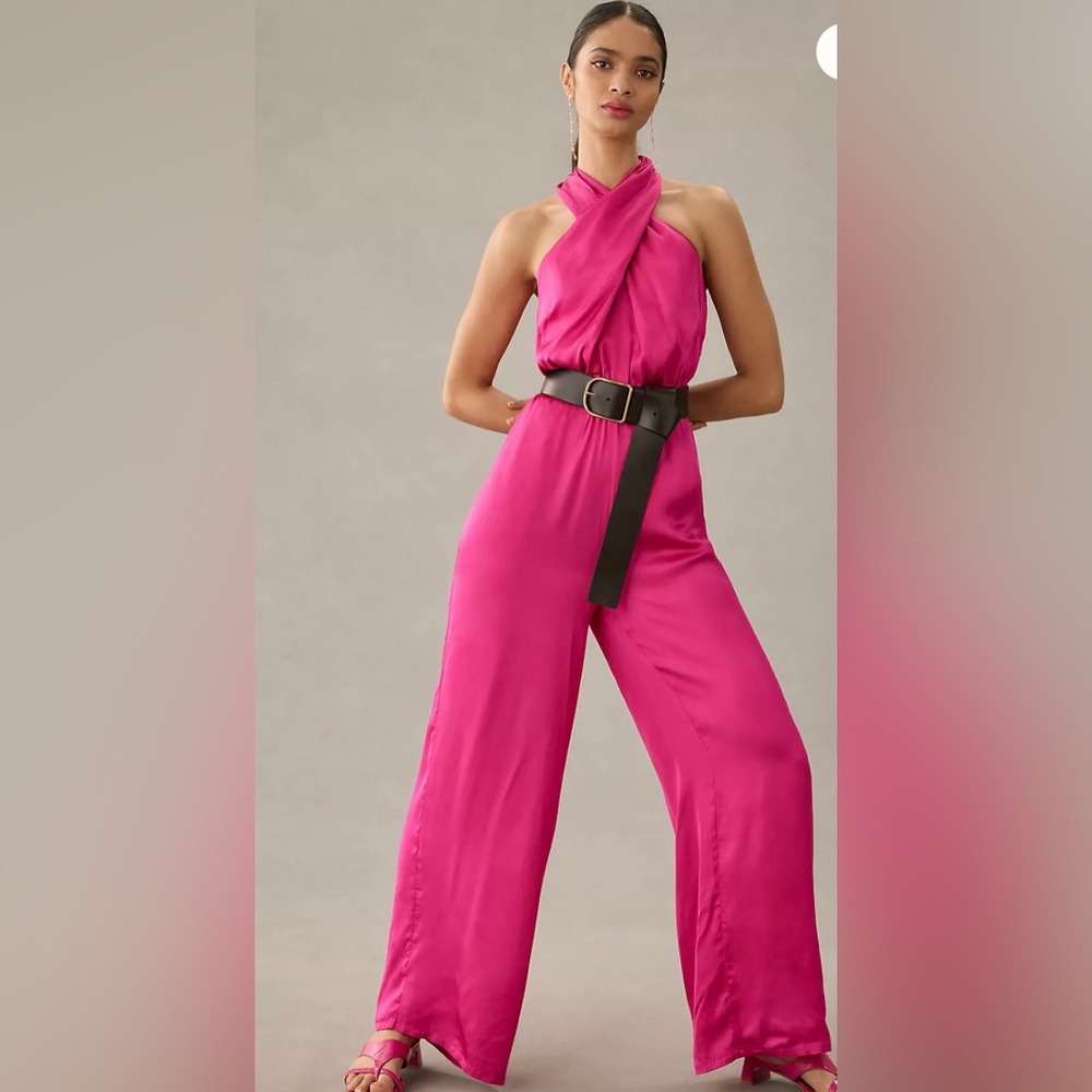 NWT Dolan Pink Halter Jumpsuit